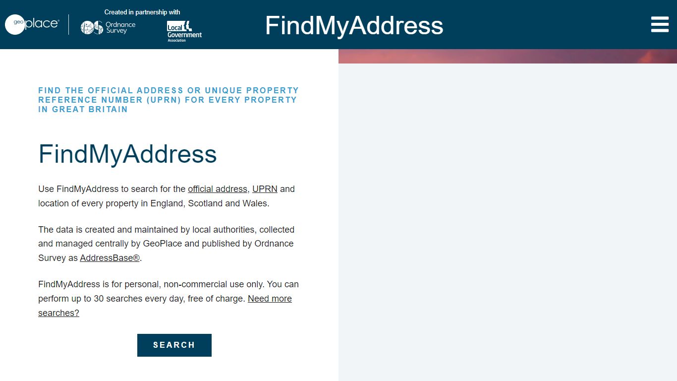 Address finder & UPRN lookup online - FindMyAddress